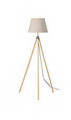 Stockholm Tripod Floor Lamp with Wood Base Stockholm Tripod Floor Lamp with Wood Base